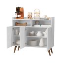 Ver imagem 3 de Balcão Aparador Cantinho do Café Wind 3 Portas - Branco