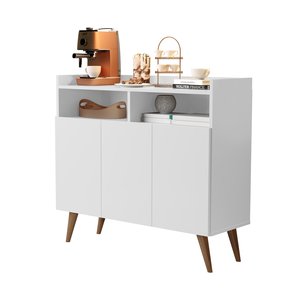 Balcão Aparador Cantinho do Café Wind 3 Portas - Branco