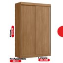 Ver imagem 4 de Guarda-roupa Solteiro 2 Portas de Correr 2 Gavetas Peônia Yescasa