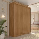 Ver imagem 1 de Guarda-roupa Solteiro 2 Portas de Correr 2 Gavetas Peônia Yescasa