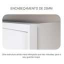 Ver imagem 7 de Guarda Roupa Casal Ambiente Palazzo 3 Portas 6 Gavetas Neve - Novo Horizonte