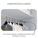 Ver imagem 3 de Guarda Roupa Casal Ambiente Palazzo 3 Portas 6 Gavetas Neve - Novo Horizonte