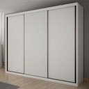 Ver imagem 1 de Guarda Roupa Casal Ambiente Palazzo 3 Portas 6 Gavetas Neve - Novo Horizonte