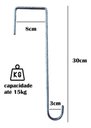 Ver imagem 2 de 3 Ganchos P/ Pendurar Planta Caibro 30cm Grande 8cm Abertura