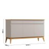 Buffet 140cm Sala Jantar 3 Portas Magnum Edn Fendi/freijo - 4