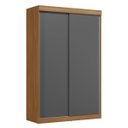 Ver imagem 4 de Guarda-roupa Solteiro 2 Portas de Correr 2 Gavetas Peônia Yescasa