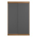 Ver imagem 6 de Guarda-roupa Solteiro 2 Portas de Correr 2 Gavetas Peônia Yescasa