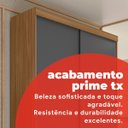 Ver mais imagens de Guarda-Roupa Solteiro 2 Portas de Correr e 2 Gavetas Peônia Yescasa Amêndola Touch/Grafito Prime Tx Marrom