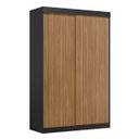 Ver imagem 3 de Guarda-roupa Solteiro 2 Portas de Correr 2 Gavetas Peônia Yescasa