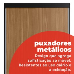 Guarda-roupa Solteiro 2 Portas de Correr 2 Gavetas Peônia Yescasa - 15