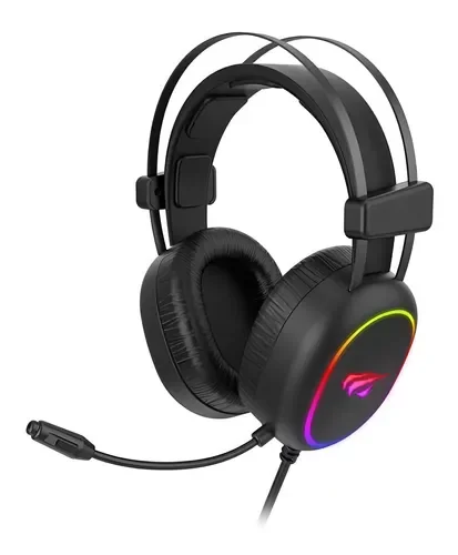 Fone de Ouvido Headset Gamer Havit H2016d Led Rgb Cor Preto - 1