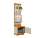 Ver imagem 4 de Estante para TV e Home Theater MDF 58CMX198CM Módulo Lateral São Paulo Branco