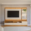 Ver imagem 2 de Estante para TV e Home Theater MDF 58CMX198CM Módulo Lateral São Paulo Branco