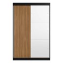 Ver imagem 3 de Guarda-roupa Solteiro 2 Portas de Correr 2 Gavetas e Espelho Peônia Yescasa