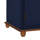 Ver imagem 4 de Balcão Buffet 3 Portas e 2 Gavetas 50631 Linz Móveis - Azul Petróleo/imbuia Glazer