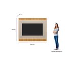Ver imagem 3 de Painel Ripado Suspenso para TV até 70 Polegadas com LED MDF 180CMX148CM Off White São Paulo Branco