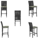 Ver imagem 3 de Mesa Bistrô e 2 Banquetas Roma Preta Corda Náutica Estofado 5 Trama Original