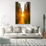 Quadro Decorativo Moderno Por do Sol na Cidade V Com Moldura e Sem Vidro 90X140 - 3