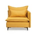 Ver imagem 3 de Sofá Modular Braço Lateral com Pé Metal Sôma CabeCasa MadeiraOriginals Amarelo Mostarda