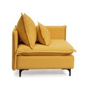 Ver imagem 5 de Sofá Modular Braço Lateral com Pé Metal Sôma CabeCasa MadeiraOriginals Amarelo Mostarda