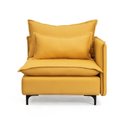 Ver imagem 3 de Sofá Modular Braço Lateral com Pé Metal Sôma CabeCasa MadeiraOriginals Amarelo Mostarda