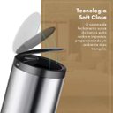 Ver imagem 6 de Lixeira Automática Redonda 50l com Sensor - Prática e Moderna Cor:branca