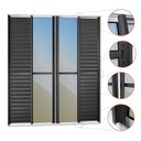 Ver imagem 2 de Porta de Correr Venez. 6 Folhas Moveis 210 x 240 Elite com Fecho Automático Vidro Reflex Preto/Mix B
