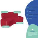 Ver imagem 3 de Sofá Curvo 4 Lugares Amsterdã 200cm Suede