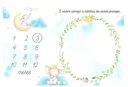 Ver imagem 1 de Lençol Mêsversário Cenário para Fotos Bebê Elefante Menino Minha Estrelinha Lençol Mêsversário Cenár