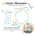 Ver imagem 5 de Lençol Mêsversário Cenário para Fotos Bebê Elefante Menino Minha Estrelinha Lençol Mêsversário Cenár