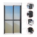 Ver imagem 2 de Porta de Correr com Persiana integrada 2 Folhas Móveis 220 X 120 Elite com Fecho Automático Vidro Reflex Mix Brimak