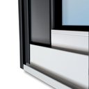 Ver imagem 6 de Porta de Correr em Alumínio com Persiana Manual 2 Folhas Vidro Reflex 220x200 Elite Brimak