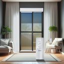 Ver imagem 1 de Porta de Correr com Persiana integrada 2 Folhas Móveis 220 X 200 Elite com Fecho Automático Vidro Reflex Mix Brimak