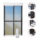 Ver imagem 2 de Porta de Correr em Alumínio com Persiana Motorizada 2 Folhas Vidro Reflex 220x150 Elite Brimak Mix Preto