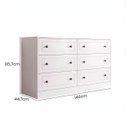 Ver imagem 4 de Cômoda para Quarto Fort em MDF 140x85,7cm 6 Gavetas Branco 1328