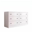 Ver imagem 2 de Cômoda para Quarto Fort em MDF 140x85,7cm 6 Gavetas Branco 1328