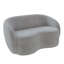 Ver imagem 7 de Conjunto 1 Sofá Living 180cm e 1 Poltrona Decorativa Sala de Estar Íbis Encosto Fixo Veludo Cinza G3