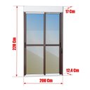 Ver mais imagens de Porta de Correr em Alumínio com Persiana Manual 2 Folhas Vidro Reflex 220x200 Elite Brimak