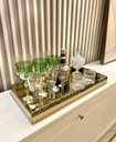 Ver imagem 3 de Bandeja Grande Bronze Espelhada Luxo 60x35