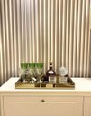 Ver imagem 1 de Bandeja Grande Bronze Espelhada Luxo 60x35