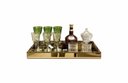 Ver imagem 4 de Bandeja Grande Bronze Espelhada Luxo 60x35