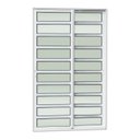 Ver imagem 3 de Porta de Correr com Travessas 2 Folhas Moveis 210 x 120 Elite com Fecho Automático Vidro Liso Branco Brimak