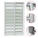Ver imagem 2 de Porta de Correr com Travessas 2 Folhas Moveis 210 x 120 Elite com Fecho Automático Vidro Liso Branco Brimak