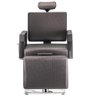 Cadeira de Cabeleireiro Hidráulica e Reclinável Dompel Square Make Marrom - 5