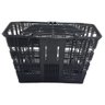 Cesta Grande C/tampa Plástico P/bike Aro 26 Nylon Preta Bike - 7