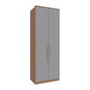 Ver imagem 1 de Guarda Roupa 2 Portas e Colmeia 245cm Setiba Plus Rimo Carvalho/fendi