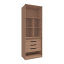 Ver imagem 2 de Guarda Roupa 2 Portas e Colmeia 245cm Setiba Plus Rimo Carvalho/fendi