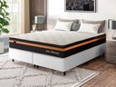 Ver imagem 1 de Conjunto Cama Box c/ Molas Ensacadas Sirius Preto King 193x203x65
