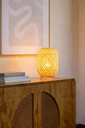 Ver imagem 3 de Abajur Luminária de Mesa Tecelagem Rattan Natural 40x24
