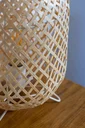 Ver imagem 4 de Abajur Luminária de Mesa Tecelagem Rattan Natural 40x24